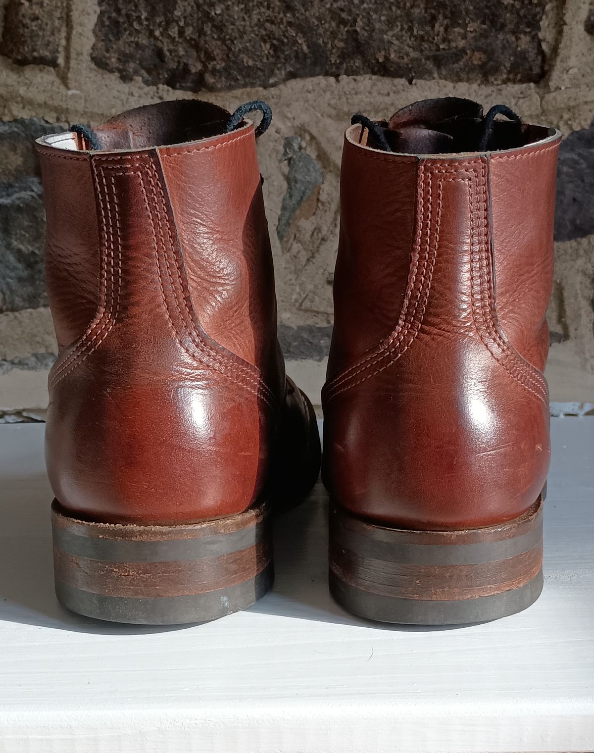 Photo by mnstrsvg21 on January 3, 2025 of the Nicks Lace Up Heritage in Italian Brown Cypress.