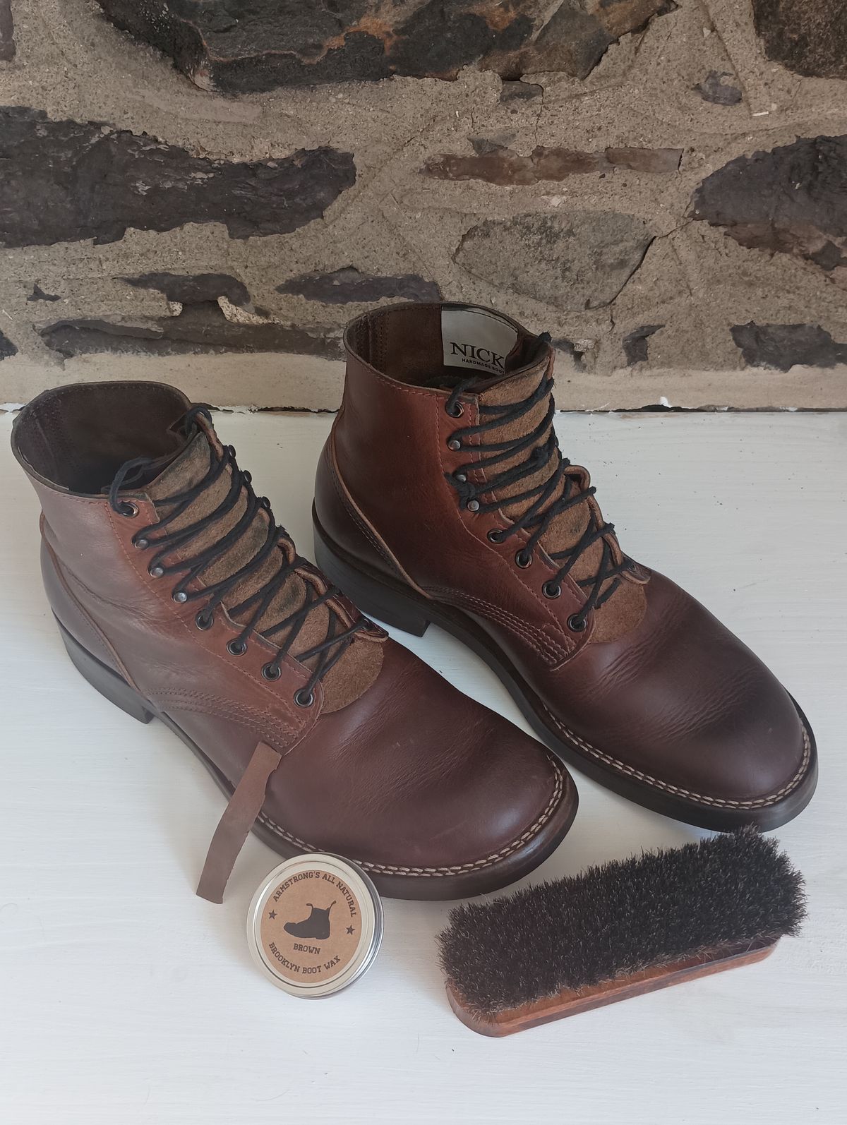 Photo by mnstrsvg21 on February 1, 2025 of the Nicks Lace Up Heritage in Italian Brown Cypress.