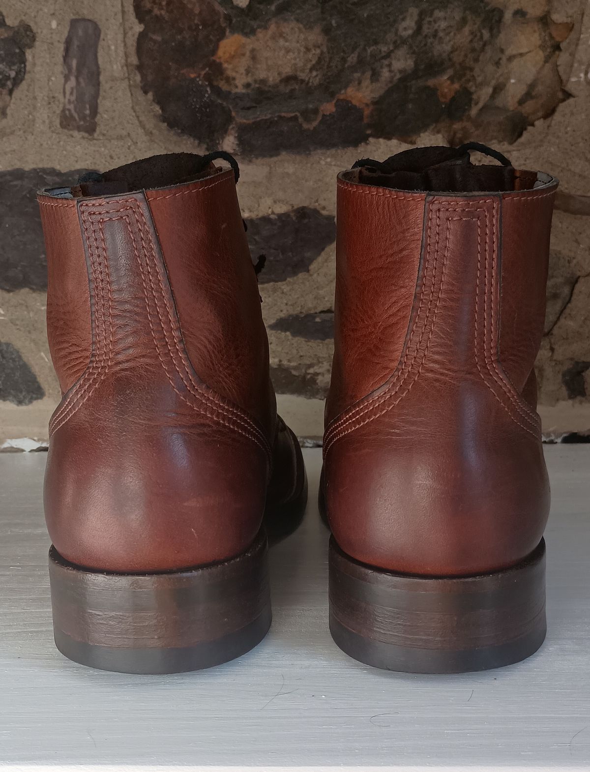 Photo by mnstrsvg21 on February 1, 2025 of the Nicks Lace Up Heritage in Italian Brown Cypress.