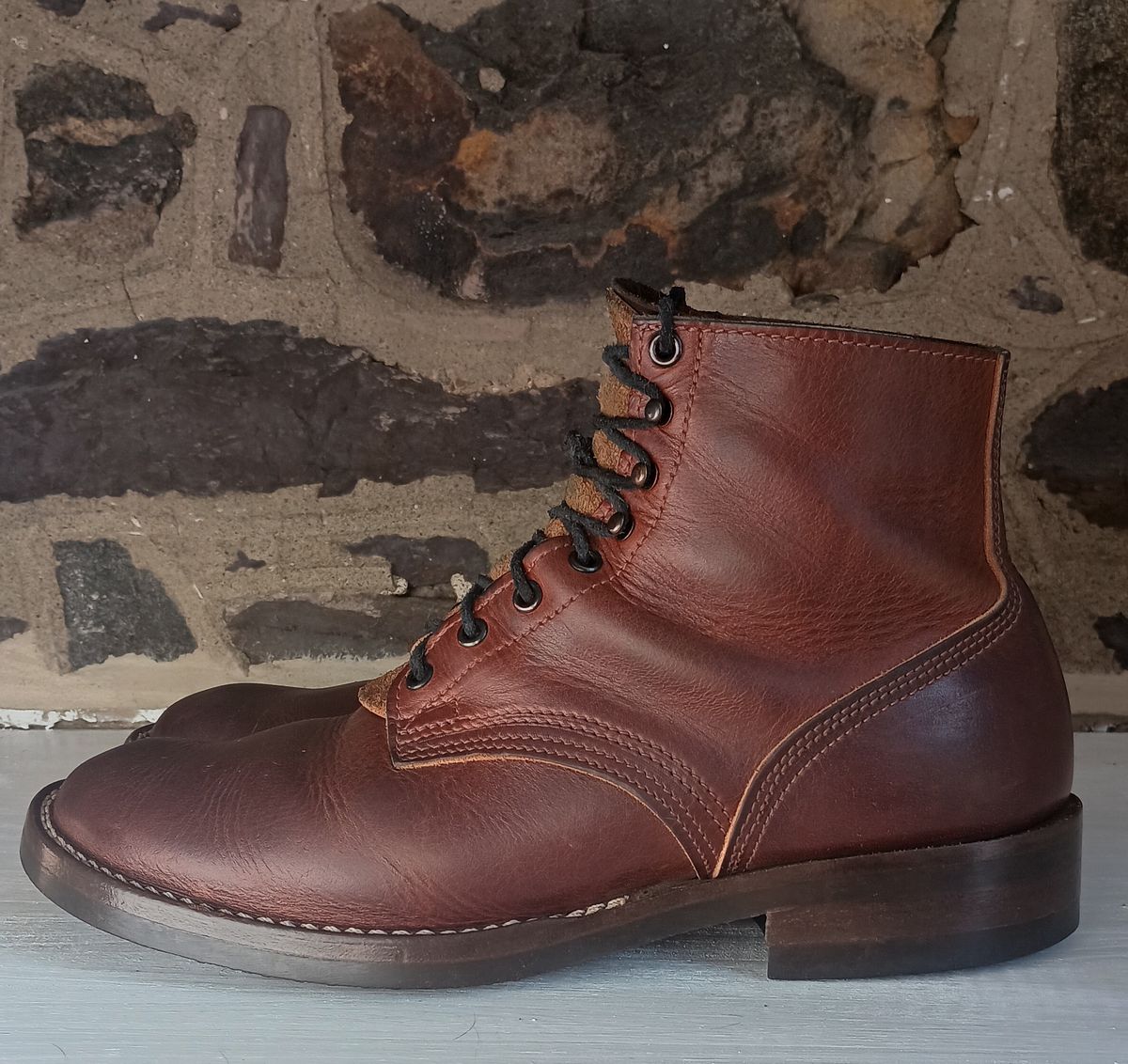 Photo by mnstrsvg21 on February 1, 2025 of the Nicks Lace Up Heritage in Italian Brown Cypress.