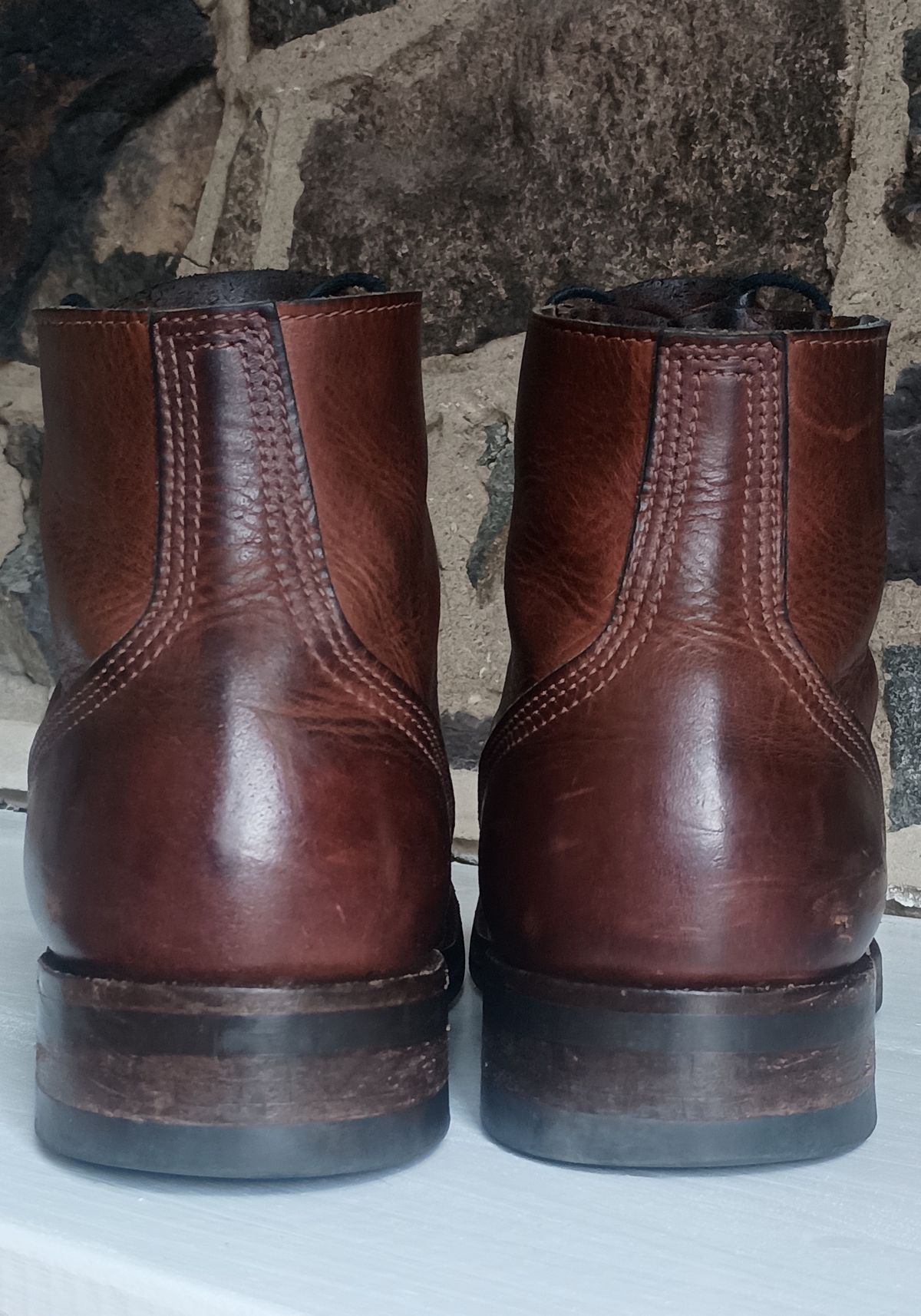 Photo by mnstrsvg21 on March 1, 2025 of the Nicks Lace Up Heritage in Italian Brown Cypress.