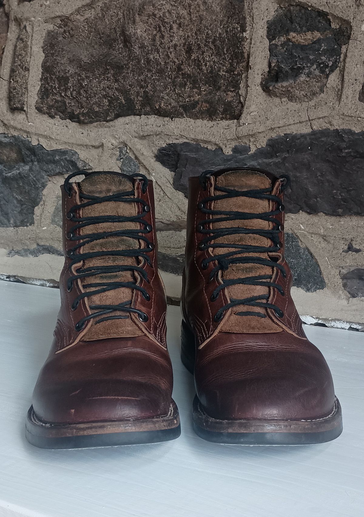 Photo by mnstrsvg21 on March 1, 2025 of the Nicks Lace Up Heritage in Italian Brown Cypress.