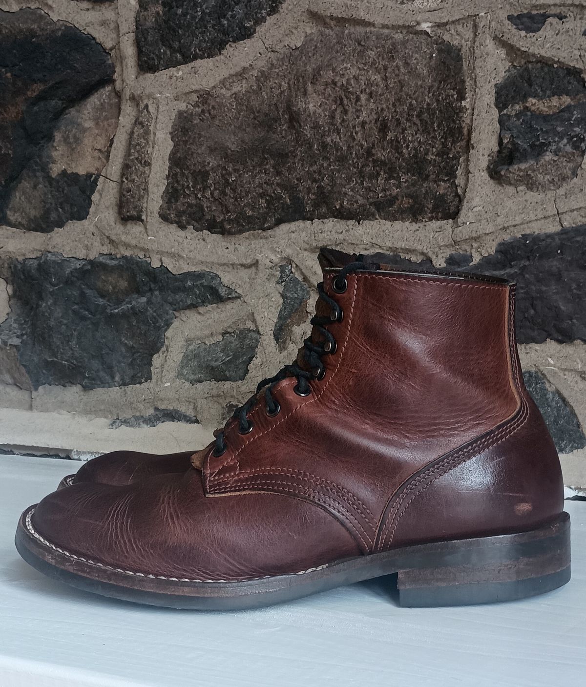 Photo by mnstrsvg21 on March 1, 2025 of the Nicks Lace Up Heritage in Italian Brown Cypress.