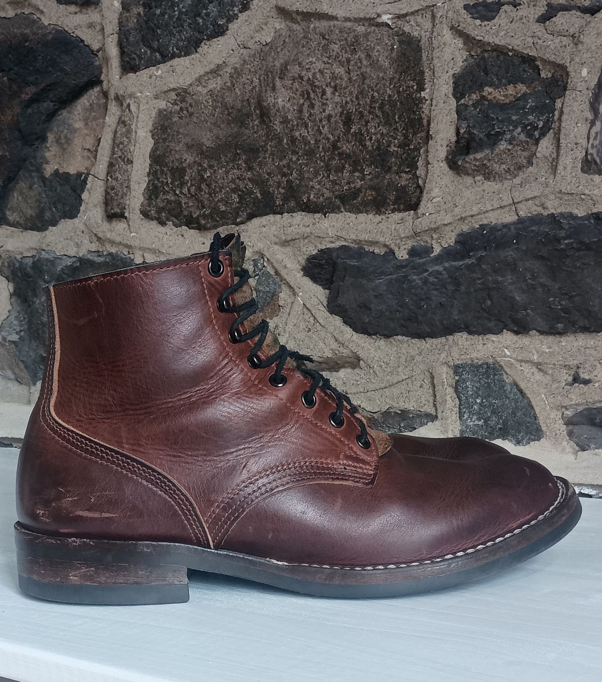 Photo by mnstrsvg21 on March 1, 2025 of the Nicks Lace Up Heritage in Italian Brown Cypress.