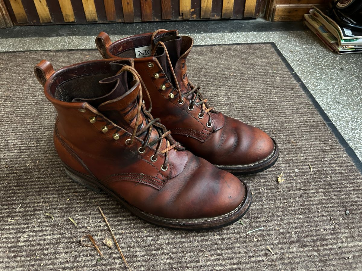 Photo by ralleyquattro on November 9, 2025 of the Nicks x Parkhurst V1 in Wickett & Craig Natural Double Stuffed.