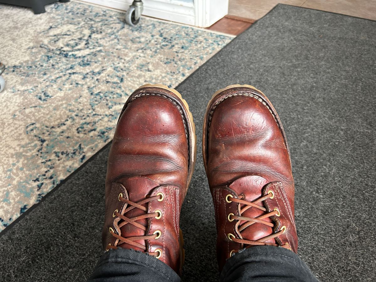 Photo by ralleyquattro on February 25, 2025 of the Frank's Boots Type 2 Highlander in Wickett & Craig Tan Oiled Latigo.