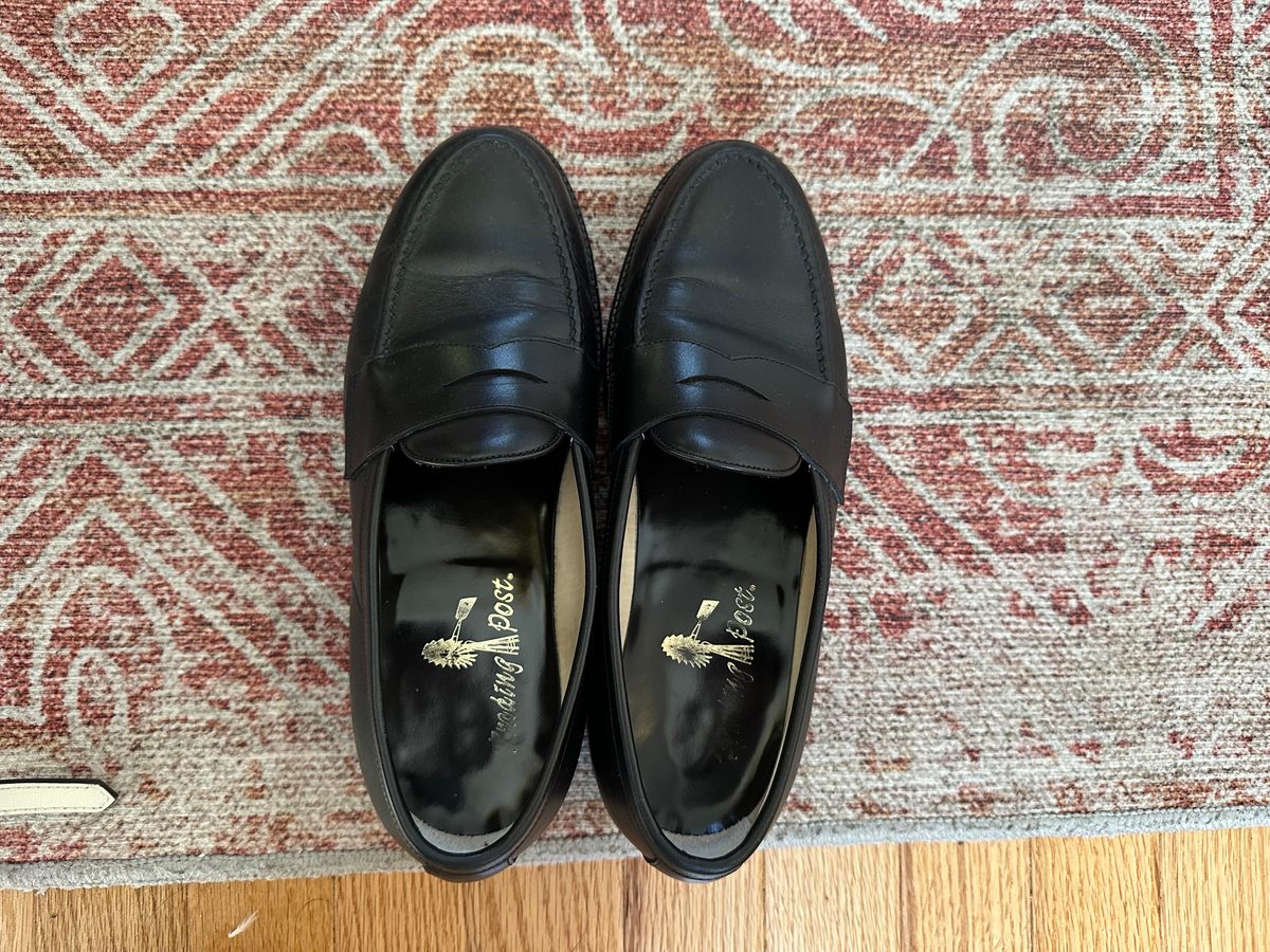 Photo by clausality on August 31, 2025 of the Trading Post Path in Unknown Black Calf.