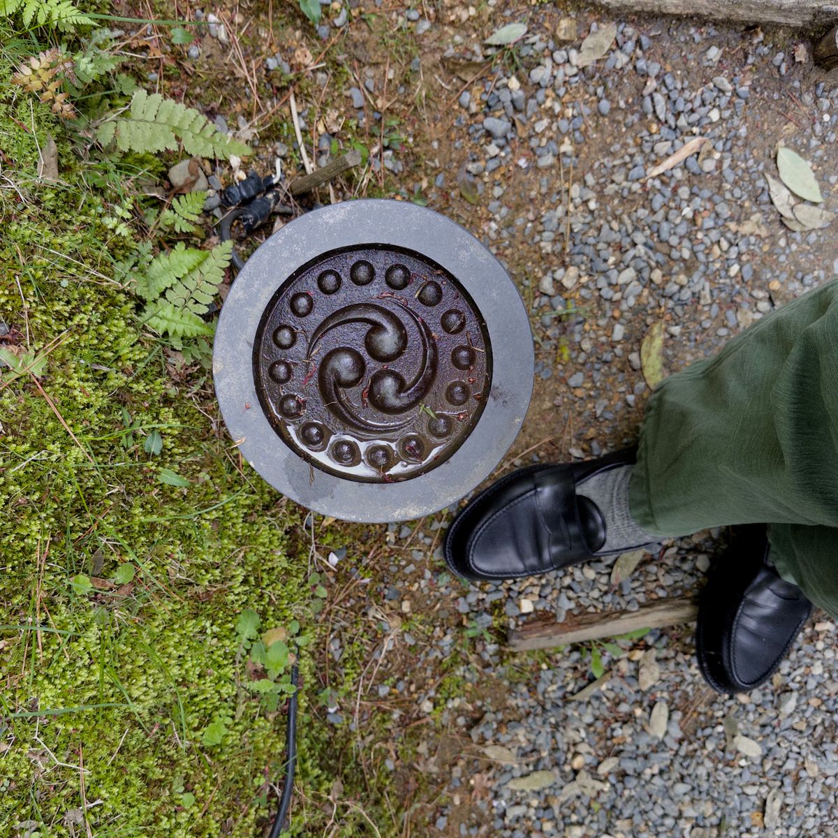 Photo by clausality on April 15, 2025 of the Trading Post Path in Unknown Black Calf.