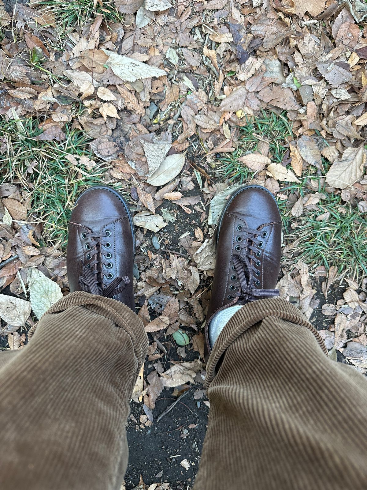 Photo by clausality on December 30, 2025 of the Addict Boots AB-04LW Short Monkey in Brown Horsehide.
