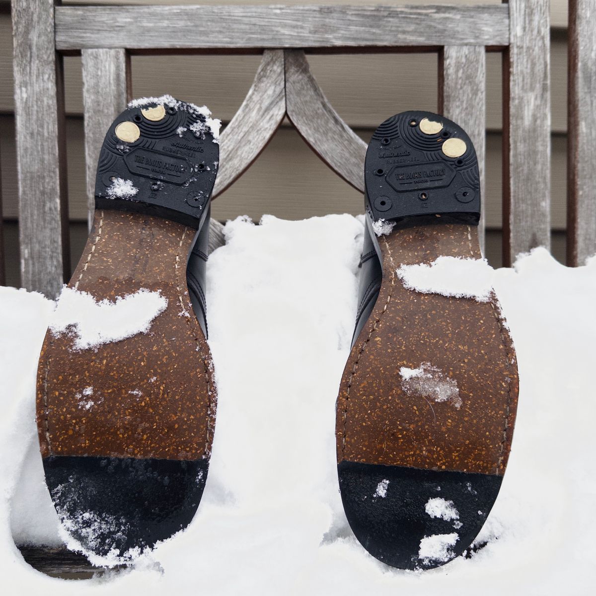 Photo by clausality on December 1, 2025 of the Rolling Dub Trio Coupen Low Moc in Black Horse Front #1020.