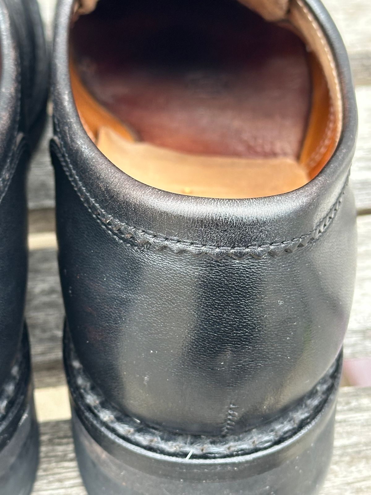 Photo by clausality on January 3, 2026 of the Rolling Dub Trio Coupen Low Moc in Black Horse Front #1020.