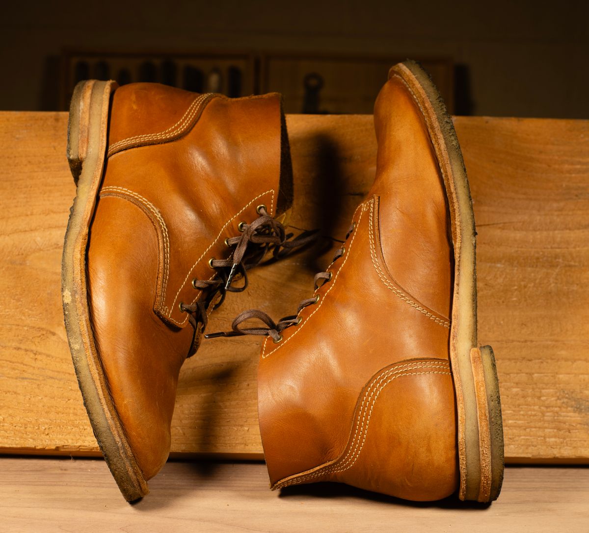 Photo by demaree on February 4, 2025 of the Oldspeed Dune-docker in S.B. Foot Clovis Cedar.