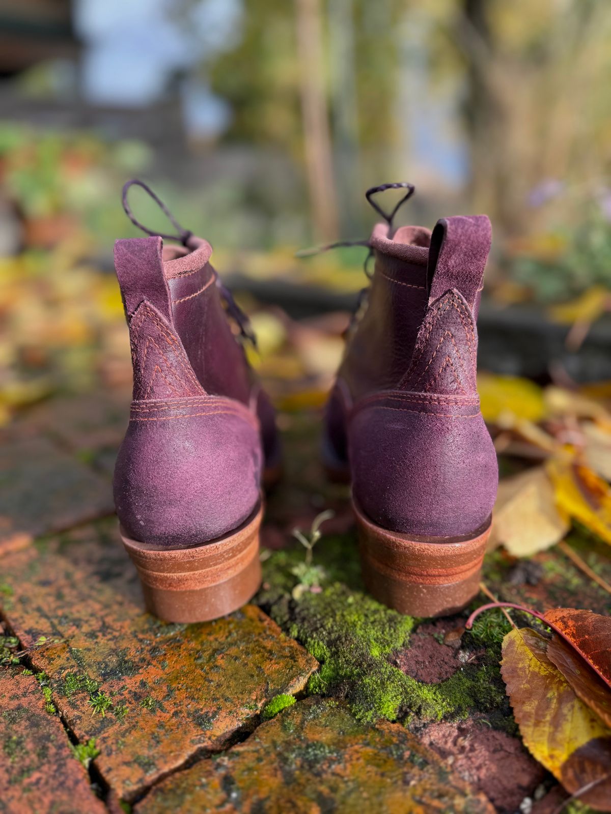 Photo by Dear_suzie on November 5, 2025 of the Dear Suzie Suzie’s Work Boot in Conceria Walpier Violet Buttero.