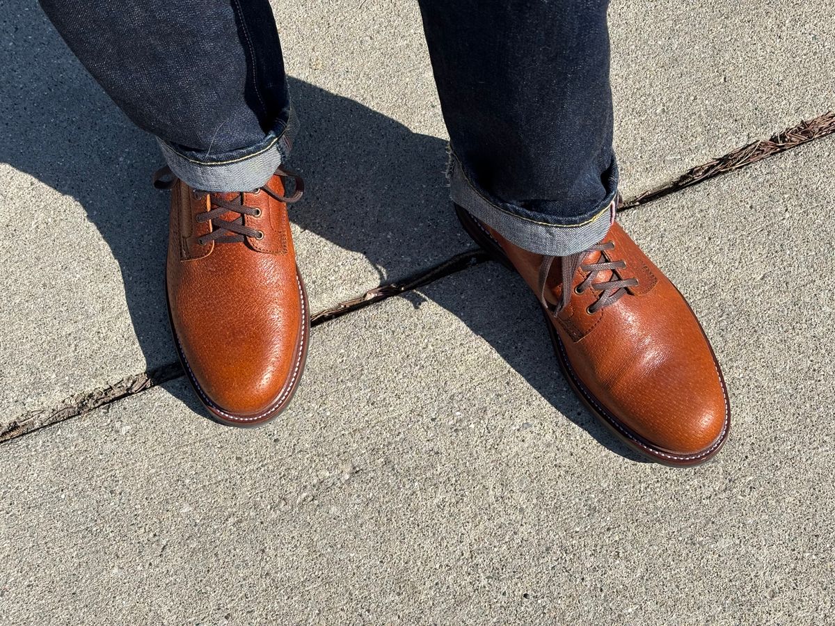 Photo by mulceber on March 27, 2025 of the Caswell Boot Company Custom Model in Gallun Cognac Jabari Wild Boar.