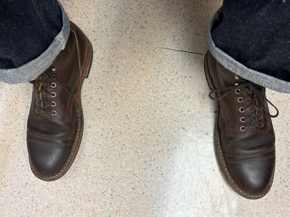 Photo by mulceber on October 20, 2025 of the White's MP-M1TC in Horween Cinnamon Waxed Flesh.