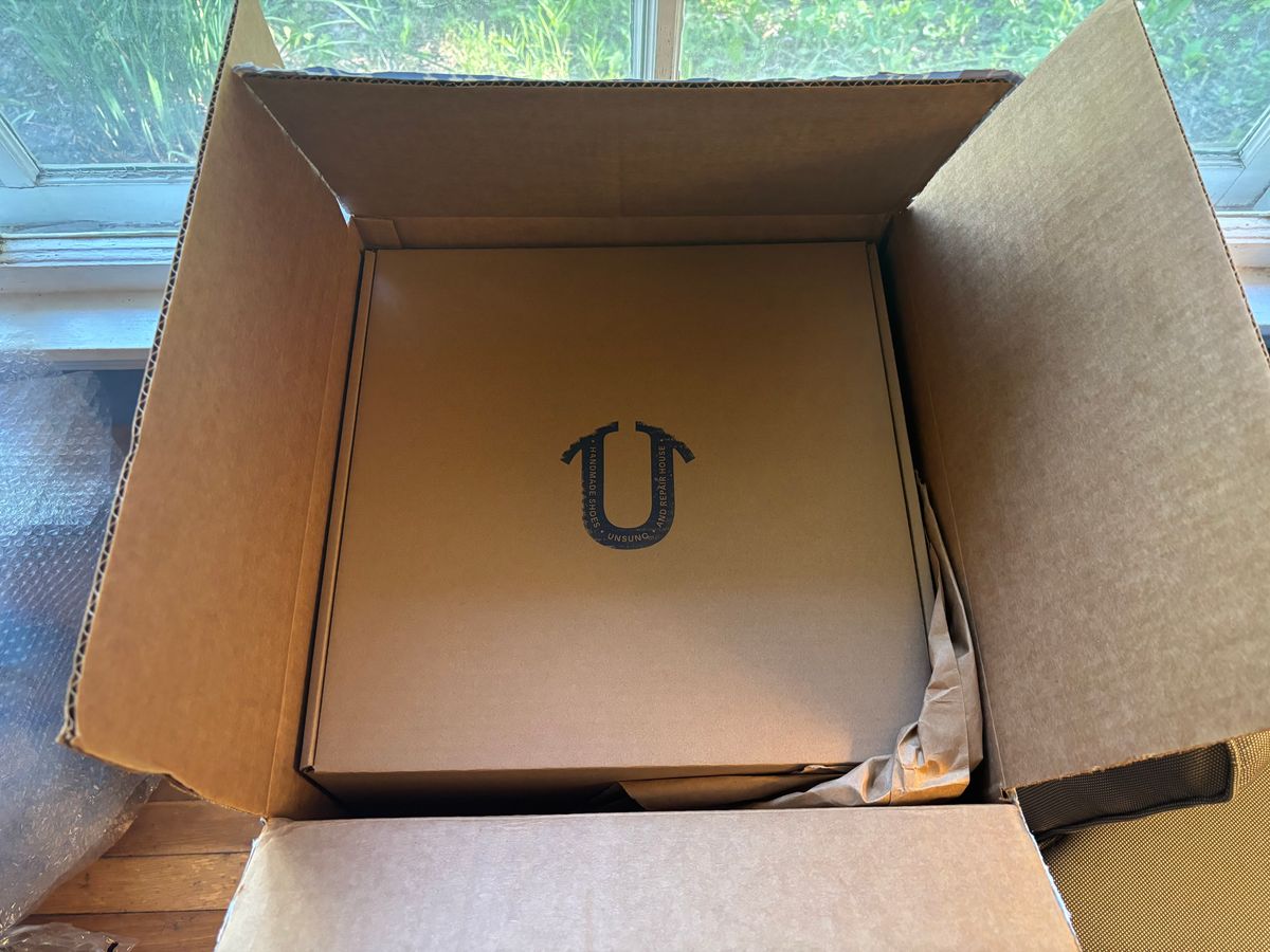 Photo by mulceber on June 2, 2026 of the Unsung U 22-2 Engineer Boot in Maryam Toscanello Horsebutt Overdyed Dark Brown.