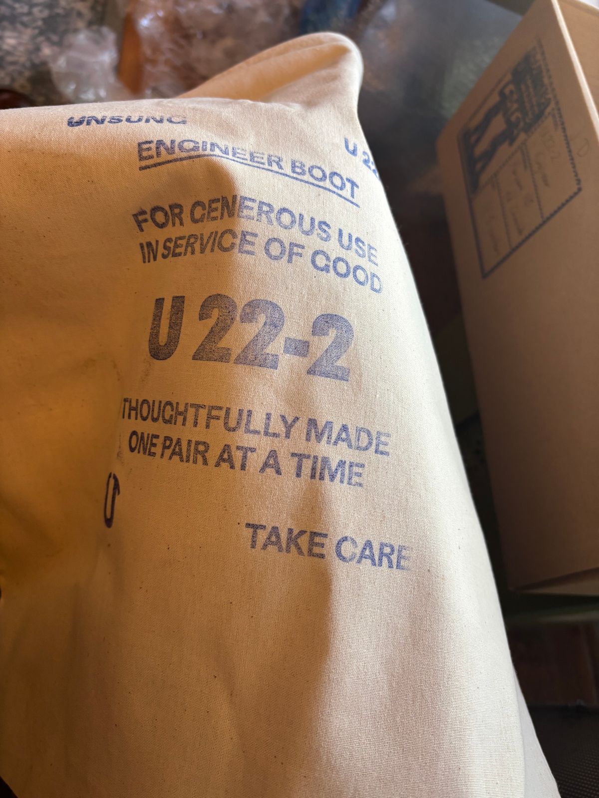 Photo by mulceber on June 2, 2026 of the Unsung U 22-2 Engineer Boot in Maryam Toscanello Horsebutt Overdyed Dark Brown.