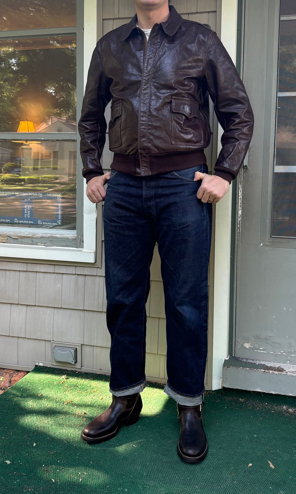 Photo by mulceber on June 2, 2026 of the Unsung U 22-2 Engineer Boot in Maryam Toscanello Horsebutt Overdyed Dark Brown.