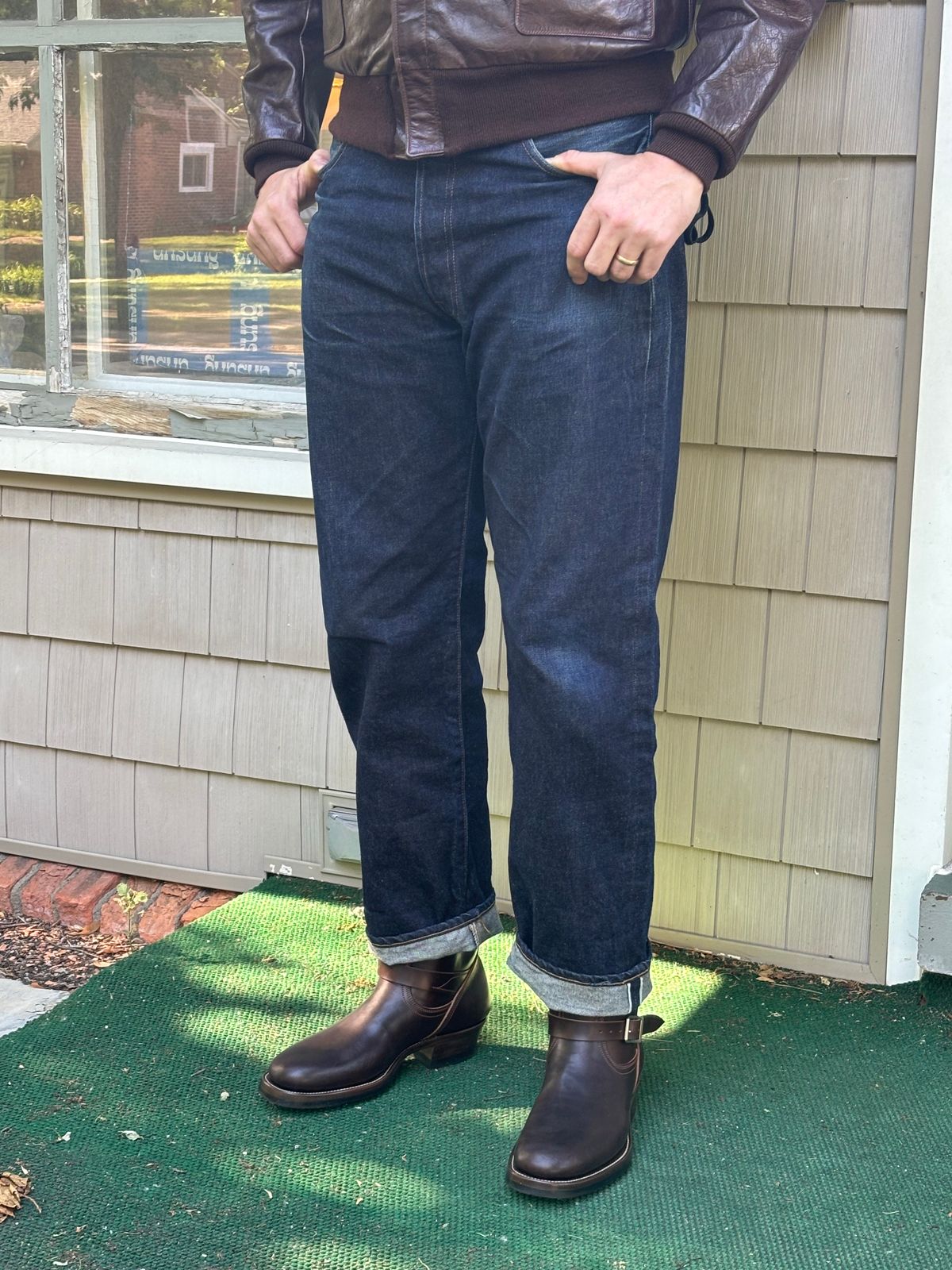Photo by mulceber on June 2, 2026 of the Unsung U 22-2 Engineer Boot in Maryam Toscanello Horsebutt Overdyed Dark Brown.