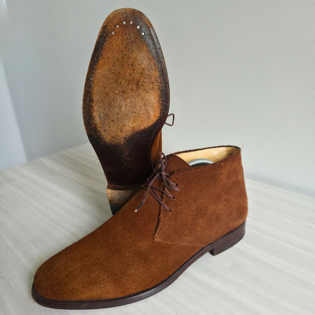 Photo by herculance on March 27, 2026 of the Jack Erwin Henry Chukka Boot in Sciarada Suede.