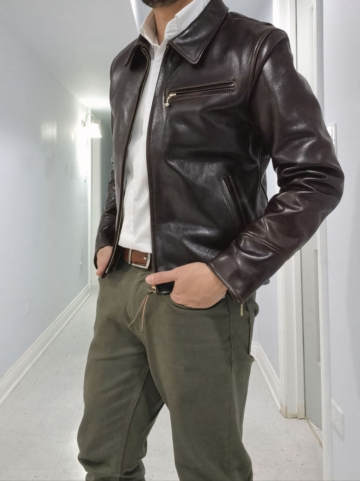 Photo by herculance on April 30, 2025 of the Rugged West The Marling (Special Edition) in RW Special Edition 1.4mm Steerhide & Cotton Drill.