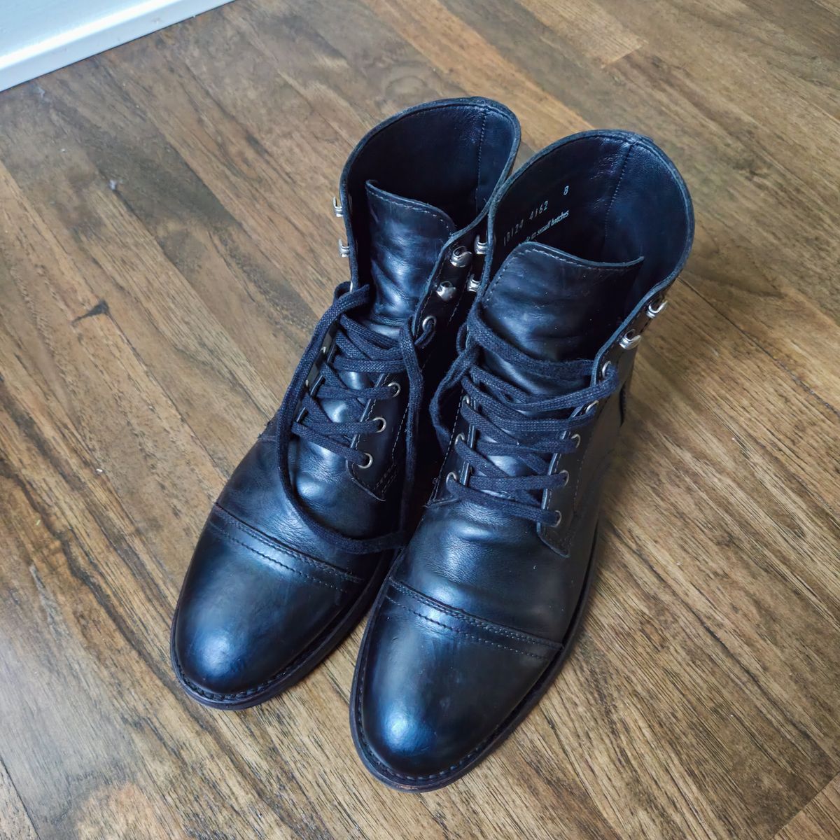 Photo by herculance on August 5, 2025 of the Thursday Black Thursday Chrome in Black Full Grain.