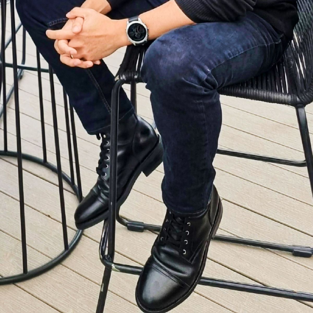 Photo by herculance on November 23, 2024 of the Thursday Black Thursday Chrome in Black Full Grain.