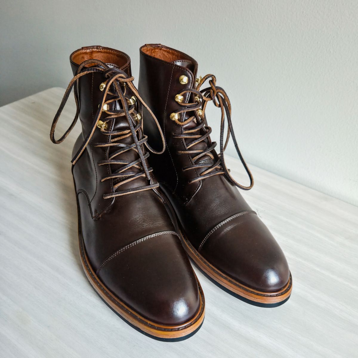 Photo by herculance on March 14, 2026 of the Marquina Shoemaker Ramos Boot in Philippines Domestic Full Grain Leather.