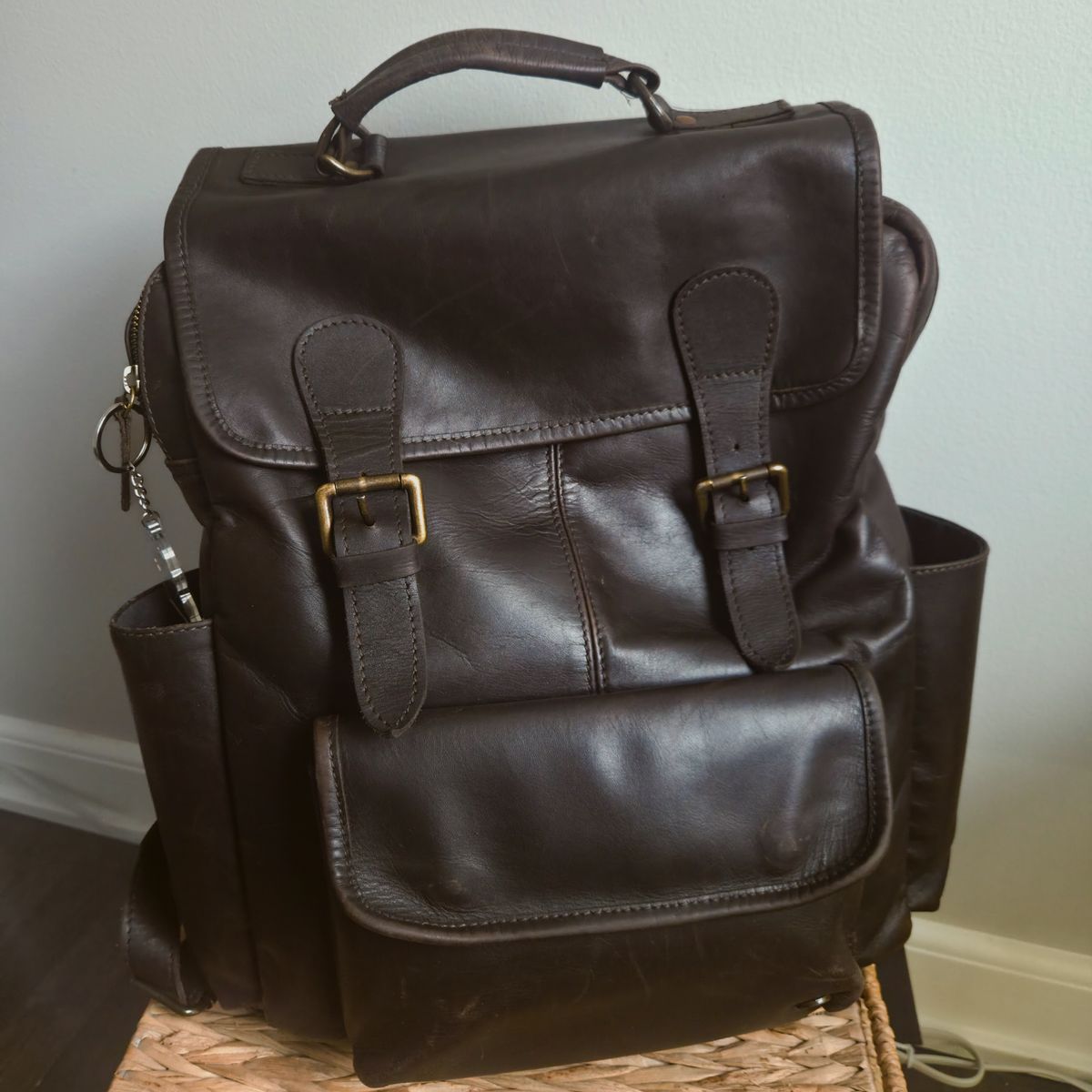 Photo by herculance on March 27, 2026 of the Mahi Leather The City Backpack in Vegetable-Tanned Indian Cowhide.