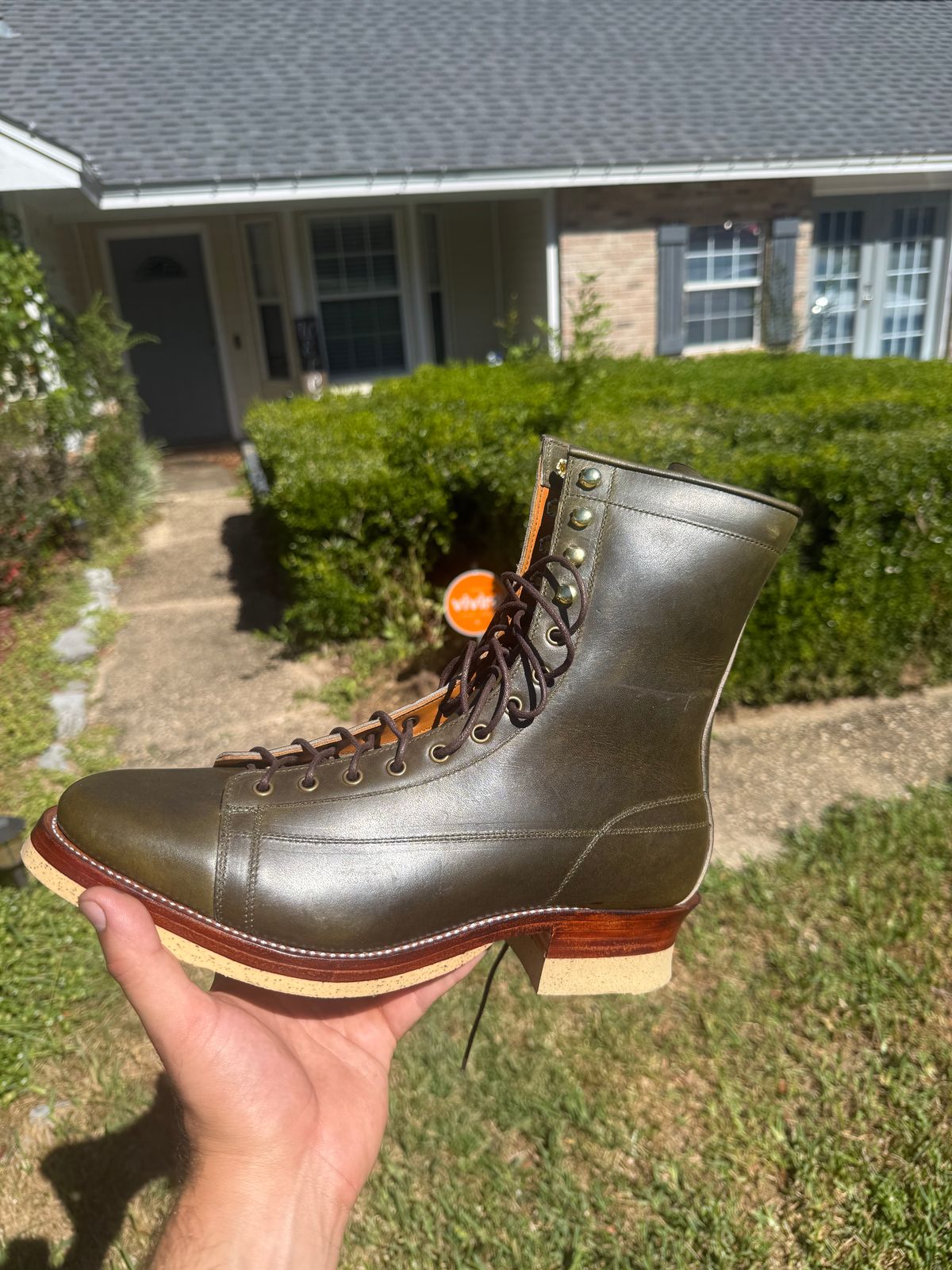 Photo by AlmightyRacko on October 20, 2025 of the Imperium LTT Monkey in Horween Olive Chromepak.