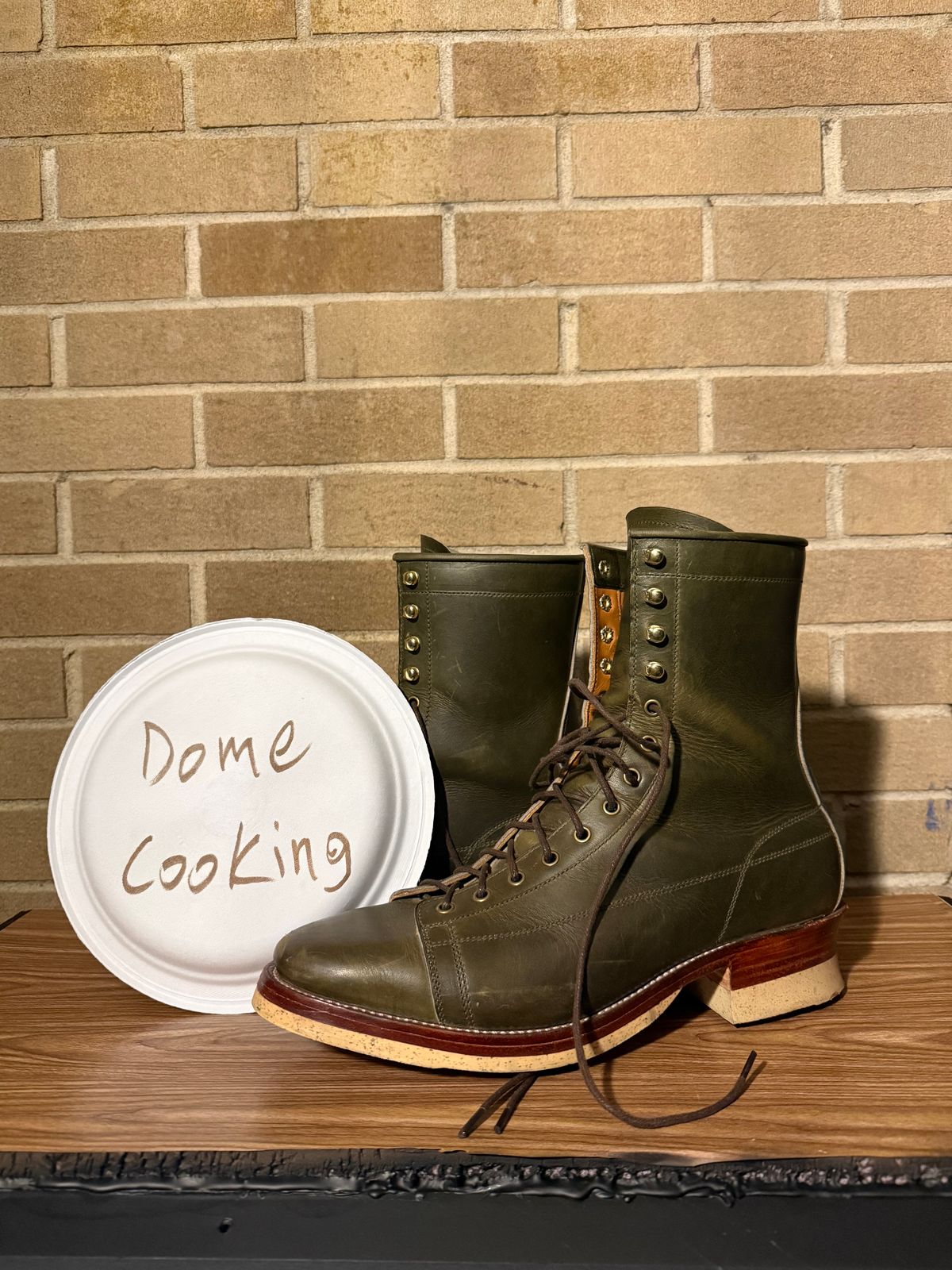 Photo by AlmightyRacko on November 5, 2025 of the Imperium LTT Monkey in Horween Olive Chromepak.