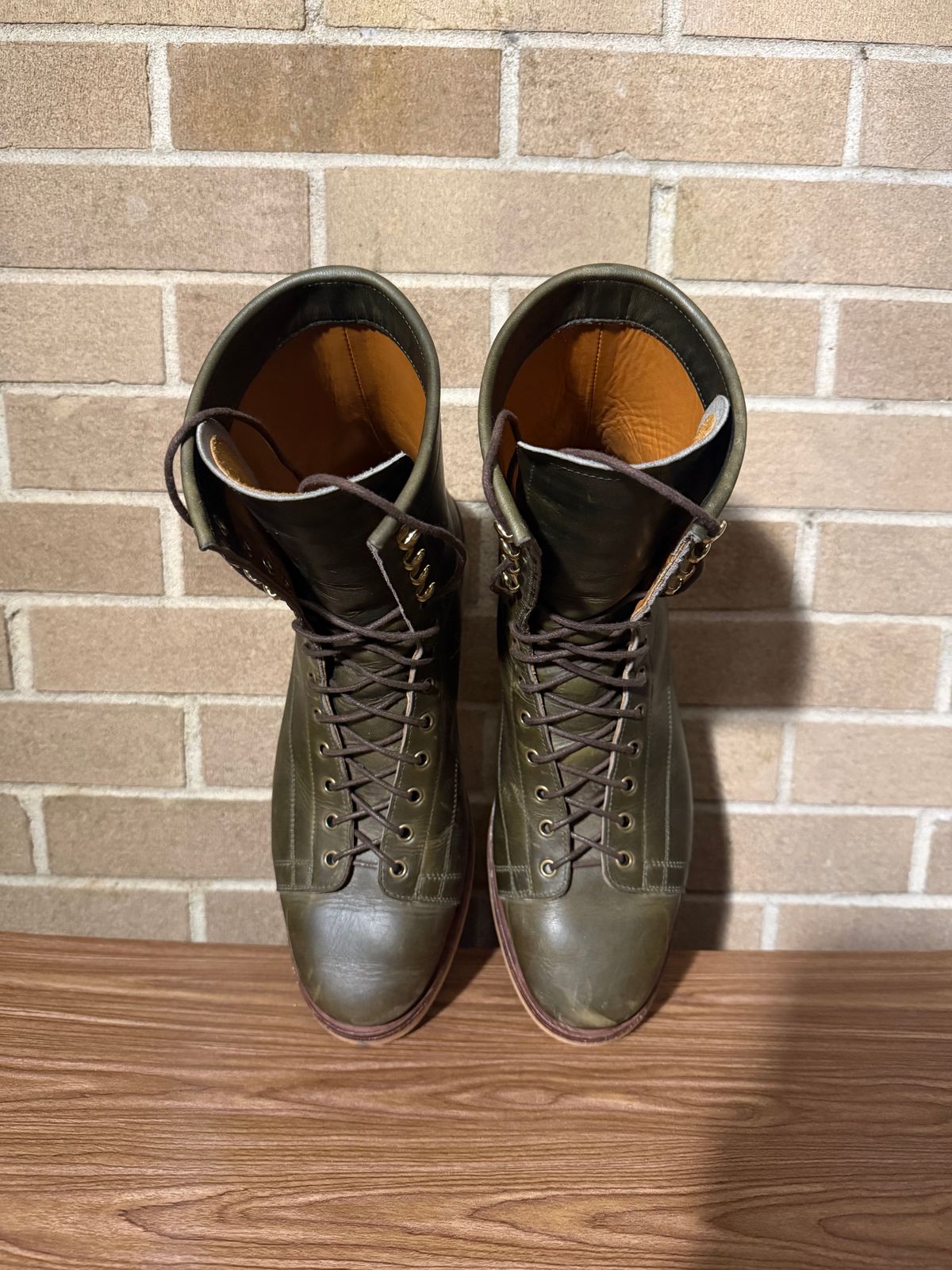 Photo by AlmightyRacko on November 5, 2025 of the Imperium LTT Monkey in Horween Olive Chromepak.