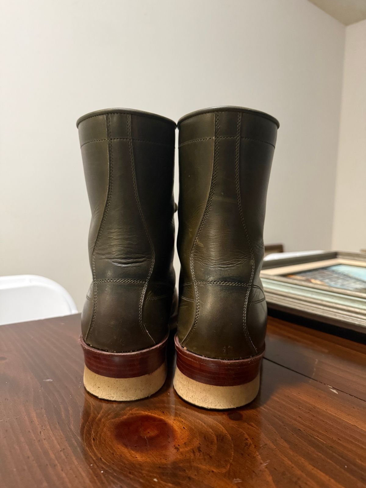 Photo by AlmightyRacko on December 5, 2025 of the Imperium LTT Monkey in Horween Olive Chromepak.