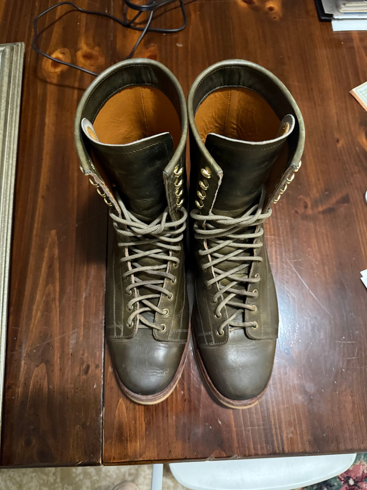 Photo by AlmightyRacko on December 5, 2025 of the Imperium LTT Monkey in Horween Olive Chromepak.