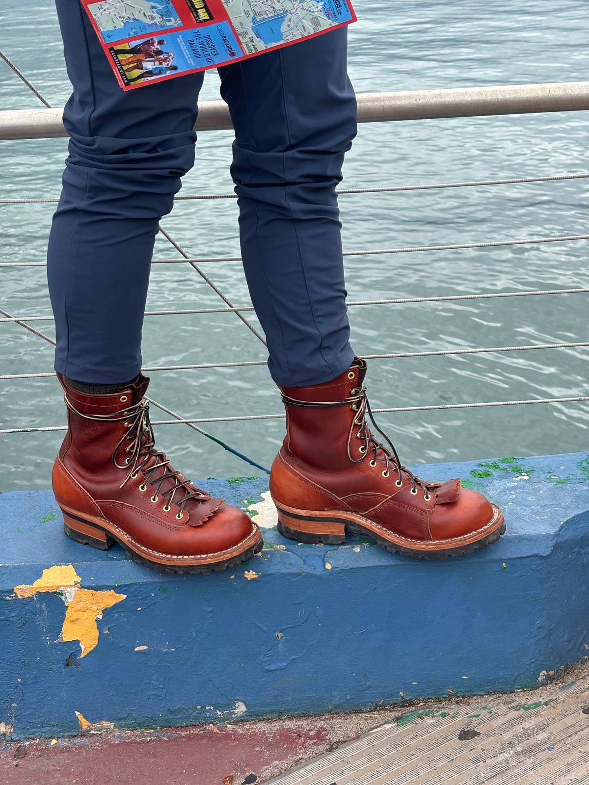 Photo by AlmightyRacko on January 9, 2025 of the Frank's Boots Lace-To-Toe in Wickett & Craig Tan Oiled Latigo.