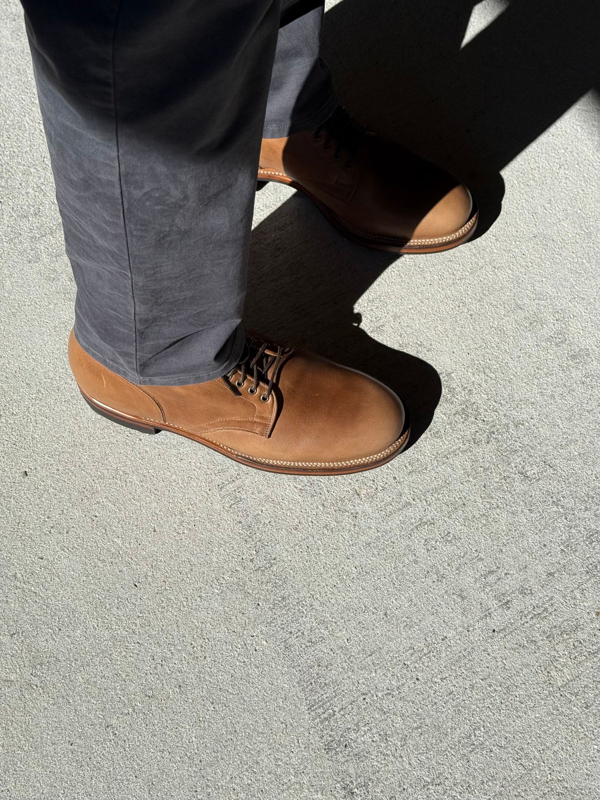Photo by D1 on October 16, 2025 of the Viberg Service Boot in Horween Natural Chromexcel.