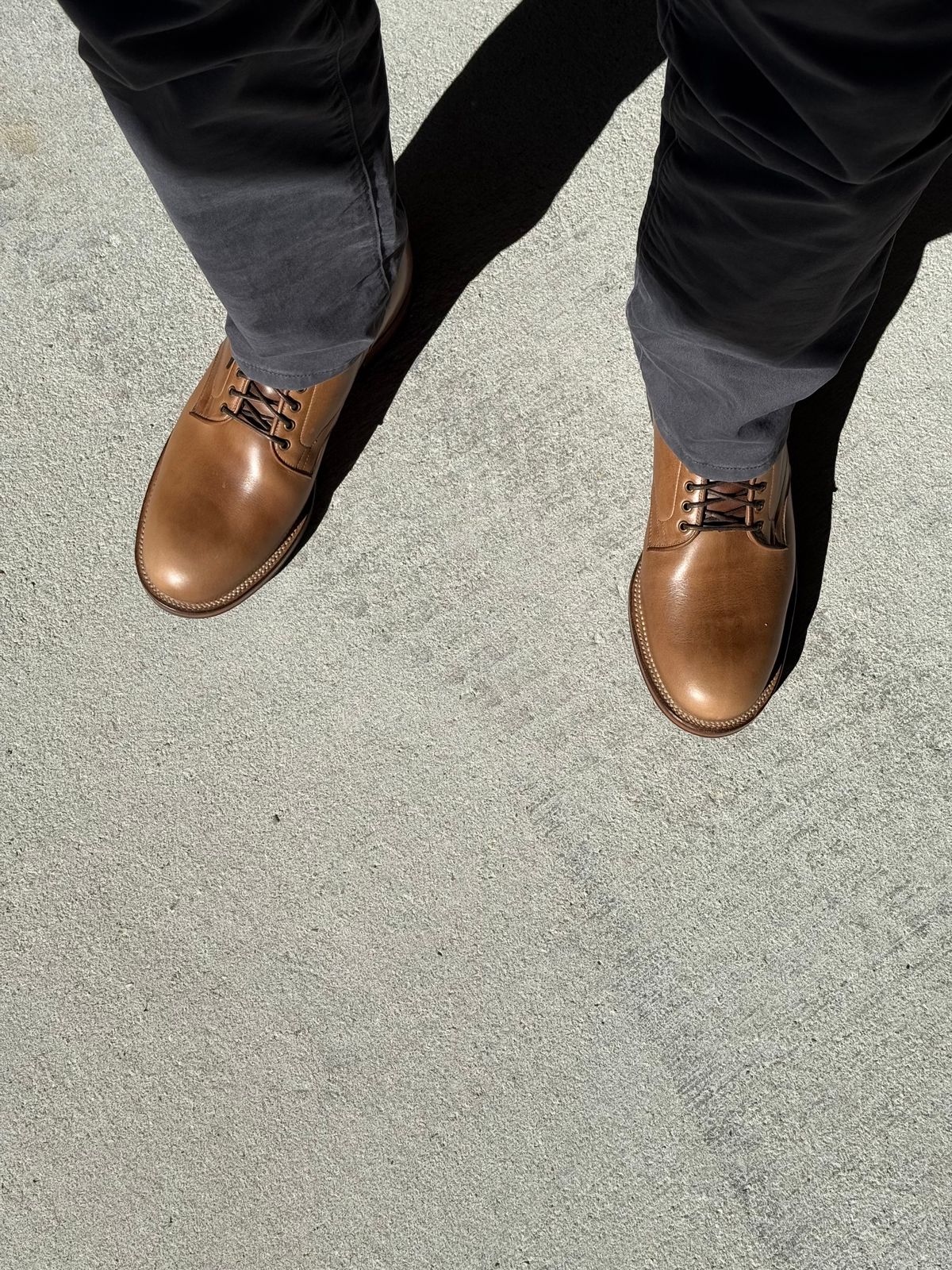 Photo by D1 on October 16, 2025 of the Viberg Service Boot in Horween Natural Chromexcel.