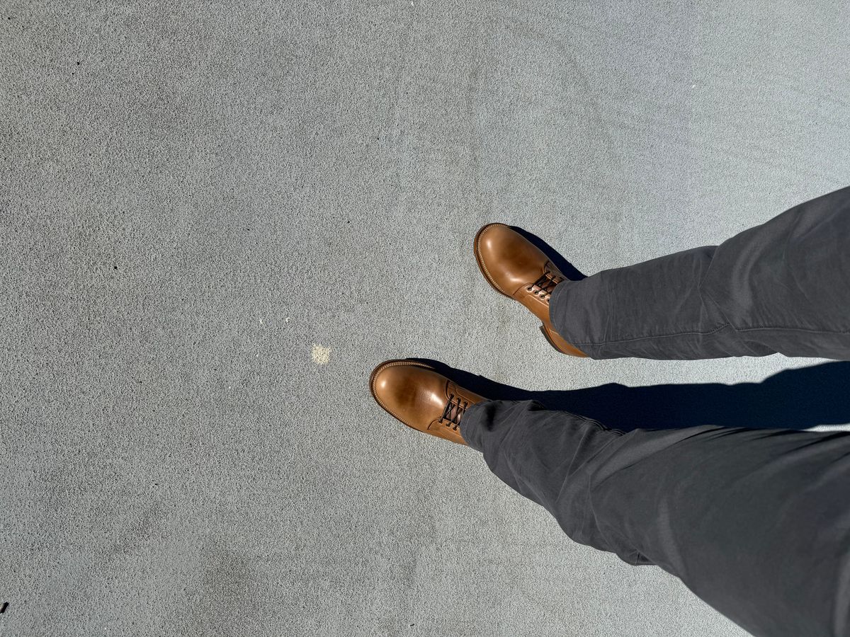 Photo by D1 on October 16, 2025 of the Viberg Service Boot in Horween Natural Chromexcel.