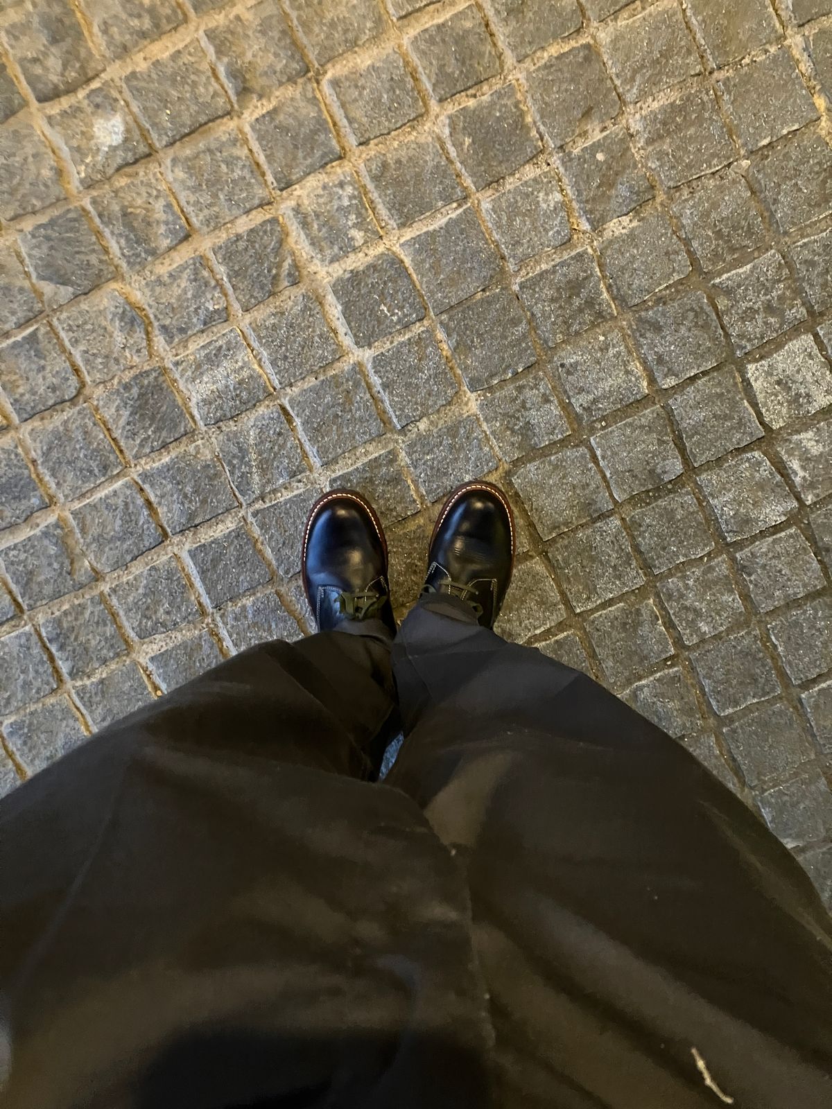 Photo by maru on July 1, 2025 of the Danner Moreland Oxford in Horween Black Chromexcel.