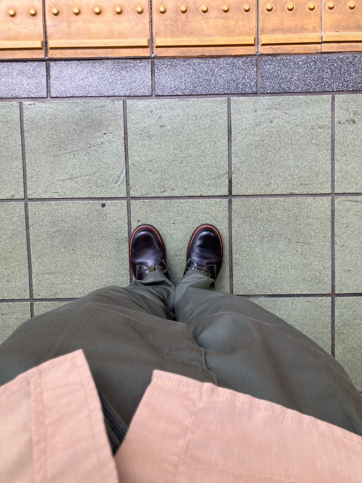 Photo by maru on July 22, 2025 of the Danner Moreland Oxford in Horween Black Chromexcel.