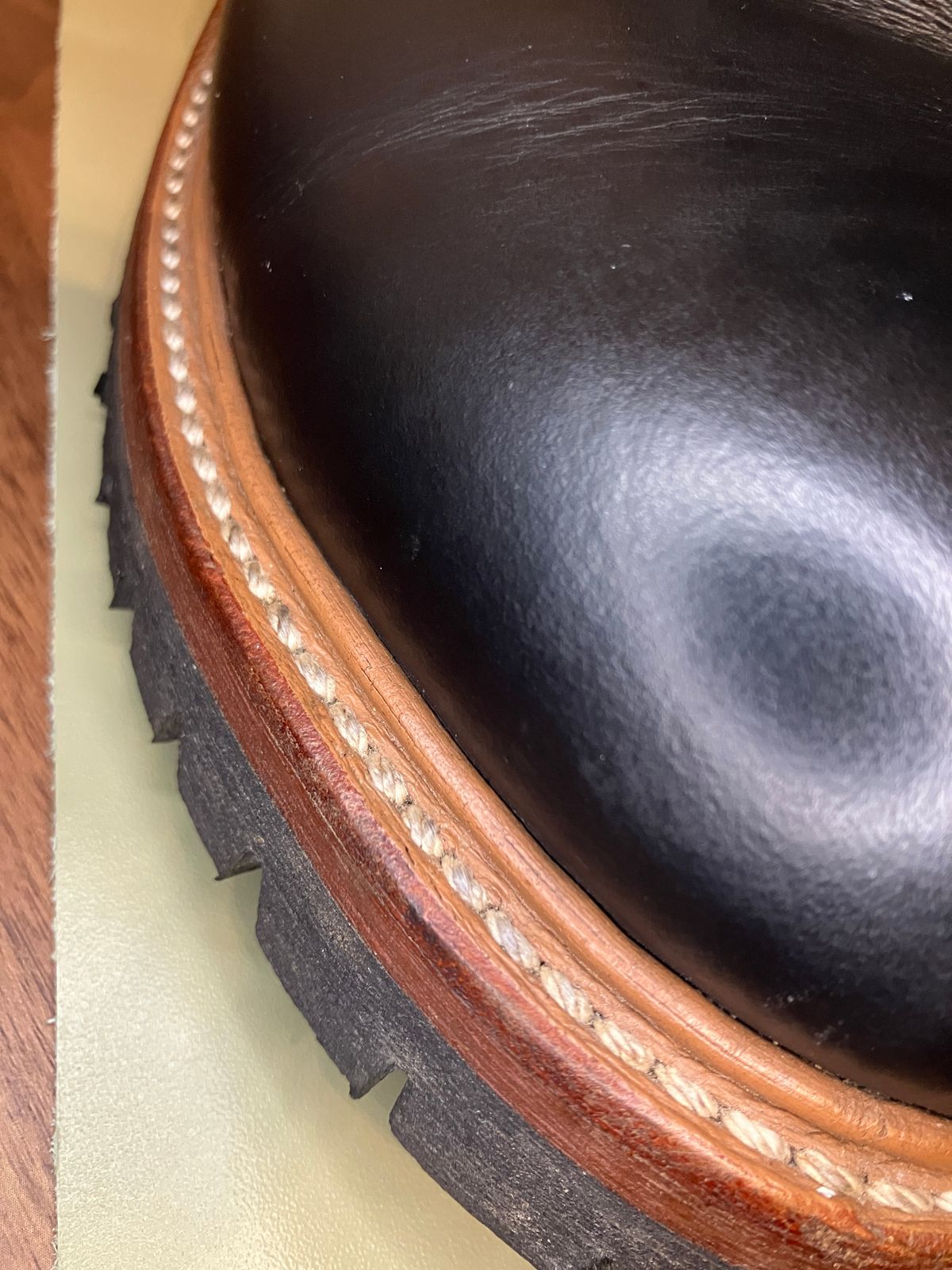 Photo by maru on May 18, 2025 of the Red Wing 8210 Logger Boots in S.B. Foot Black Chrome.