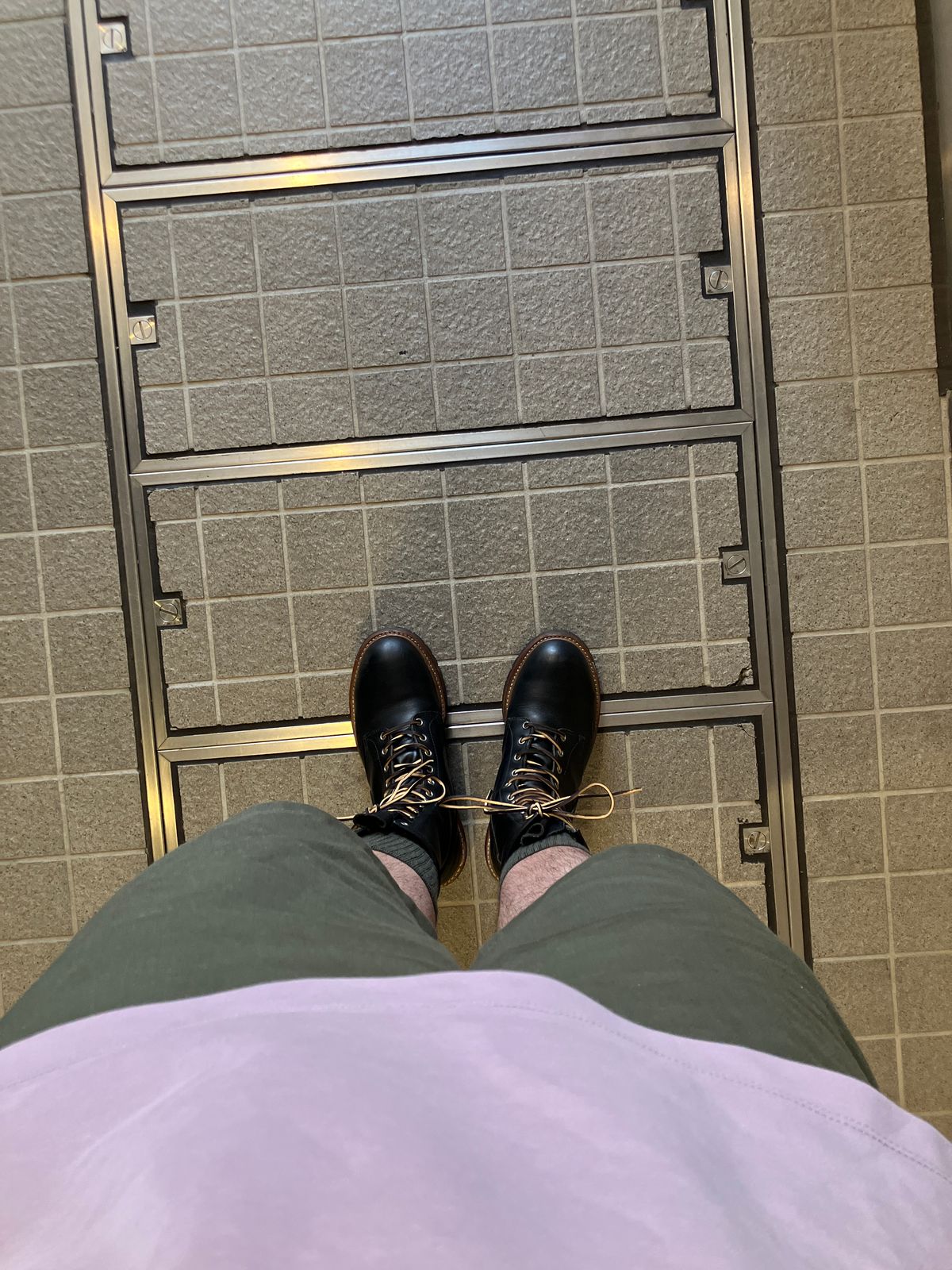 Photo by maru on July 5, 2025 of the Red Wing 8210 Logger Boots in S.B. Foot Black Chrome.
