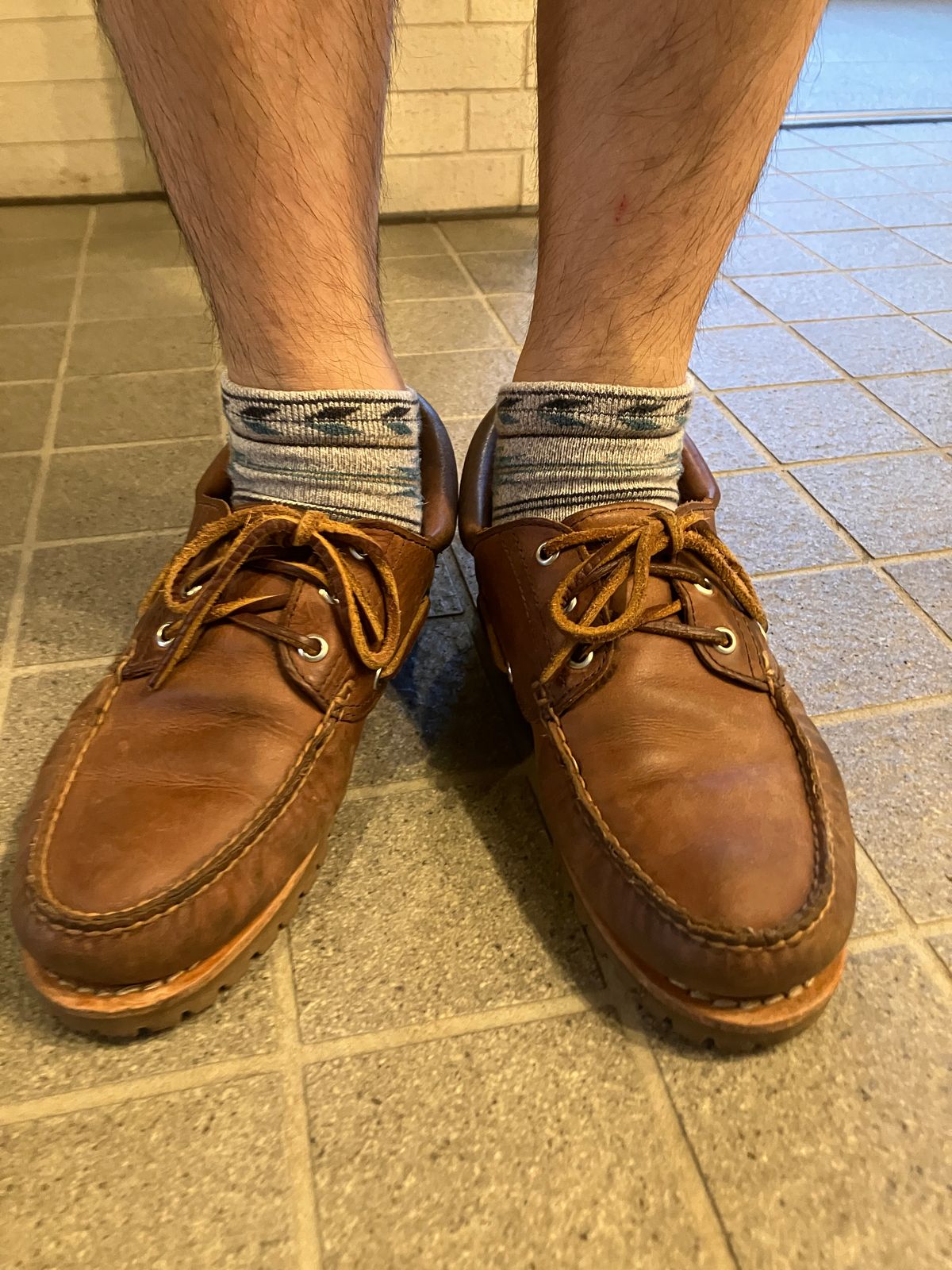 Photo by maru on June 29, 2025 of the Timberland 3eye Classic Lug in Full Grain Leather Brown.