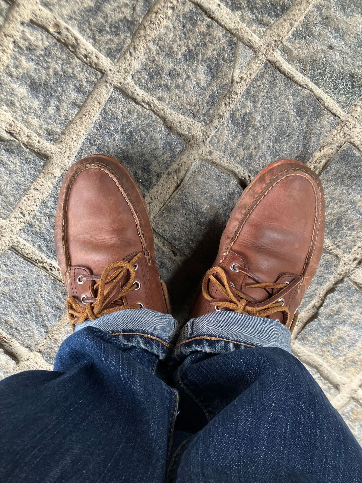 Photo by maru on June 11, 2025 of the Timberland 3eye Classic Lug in Full Grain Leather Brown.