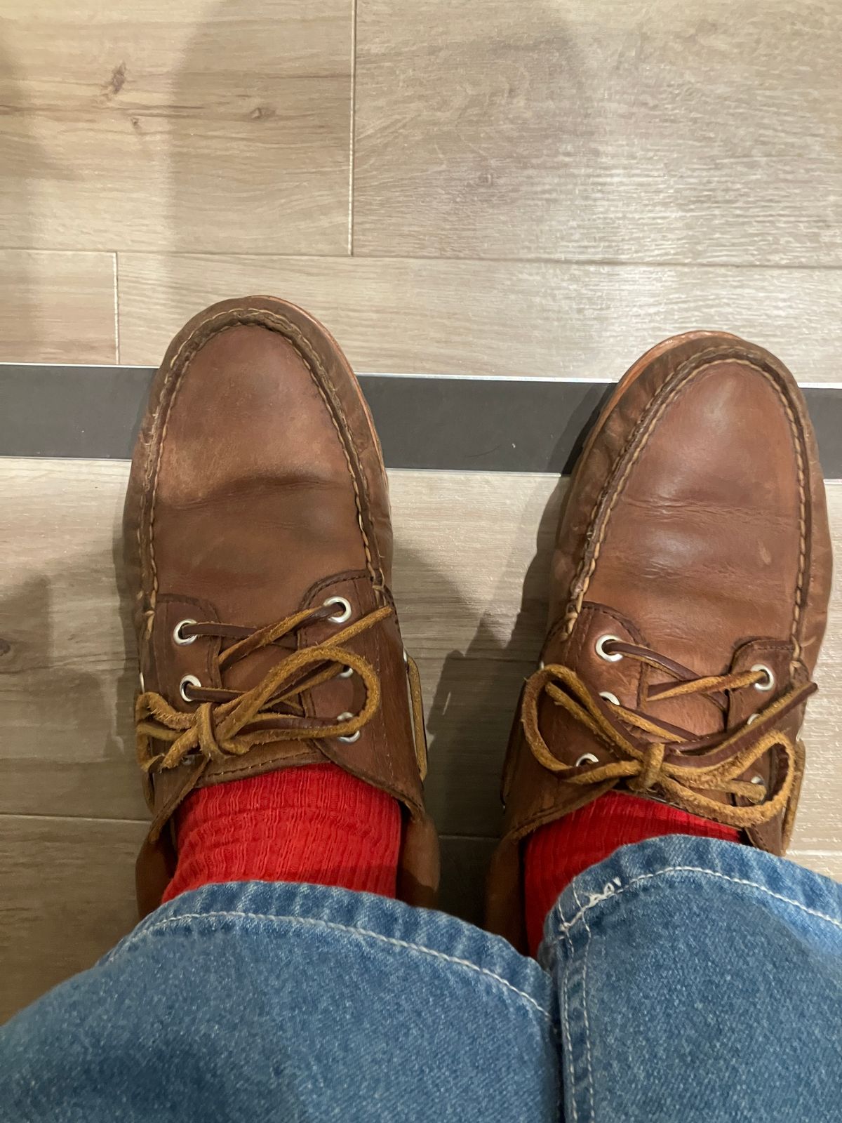 Photo by maru on June 1, 2025 of the Timberland 3eye Classic Lug in Full Grain Leather Brown.
