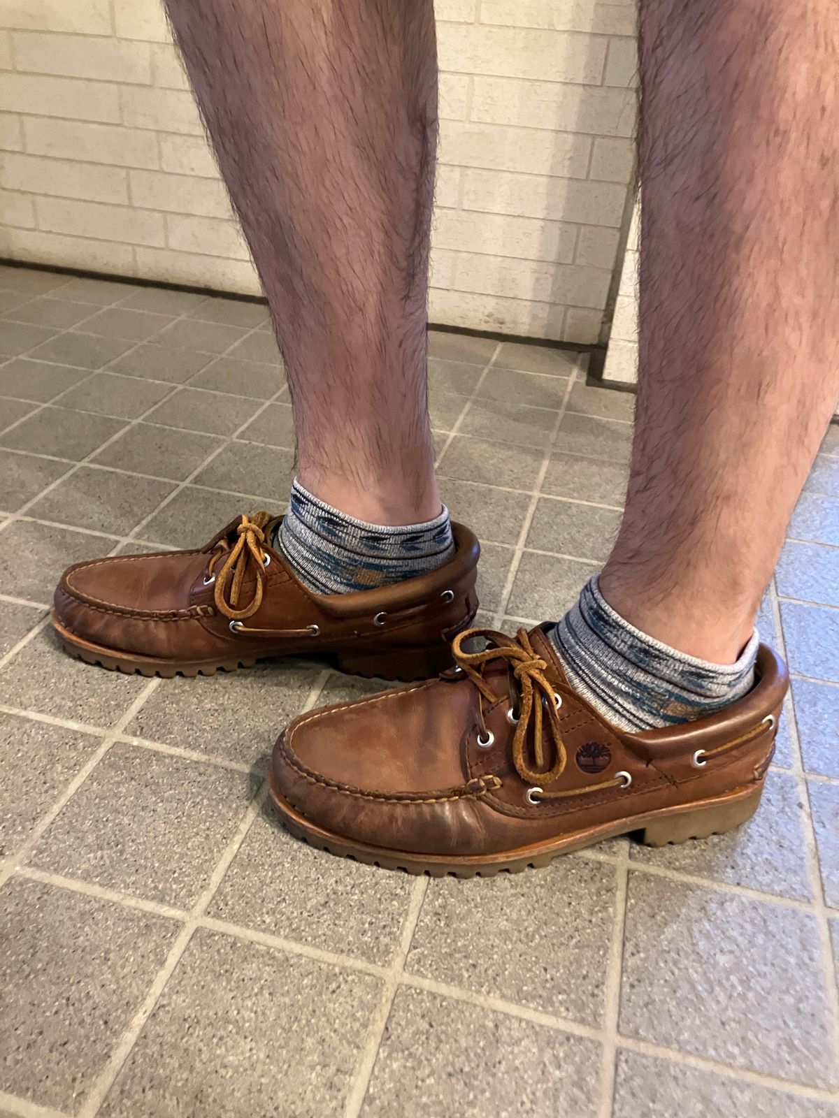 Photo by maru on June 29, 2025 of the Timberland 3eye Classic Lug in Full Grain Leather Brown.
