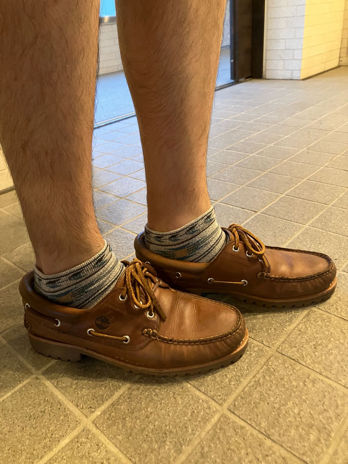 Photo by maru on June 29, 2025 of the Timberland 3eye Classic Lug in Full Grain Leather Brown.