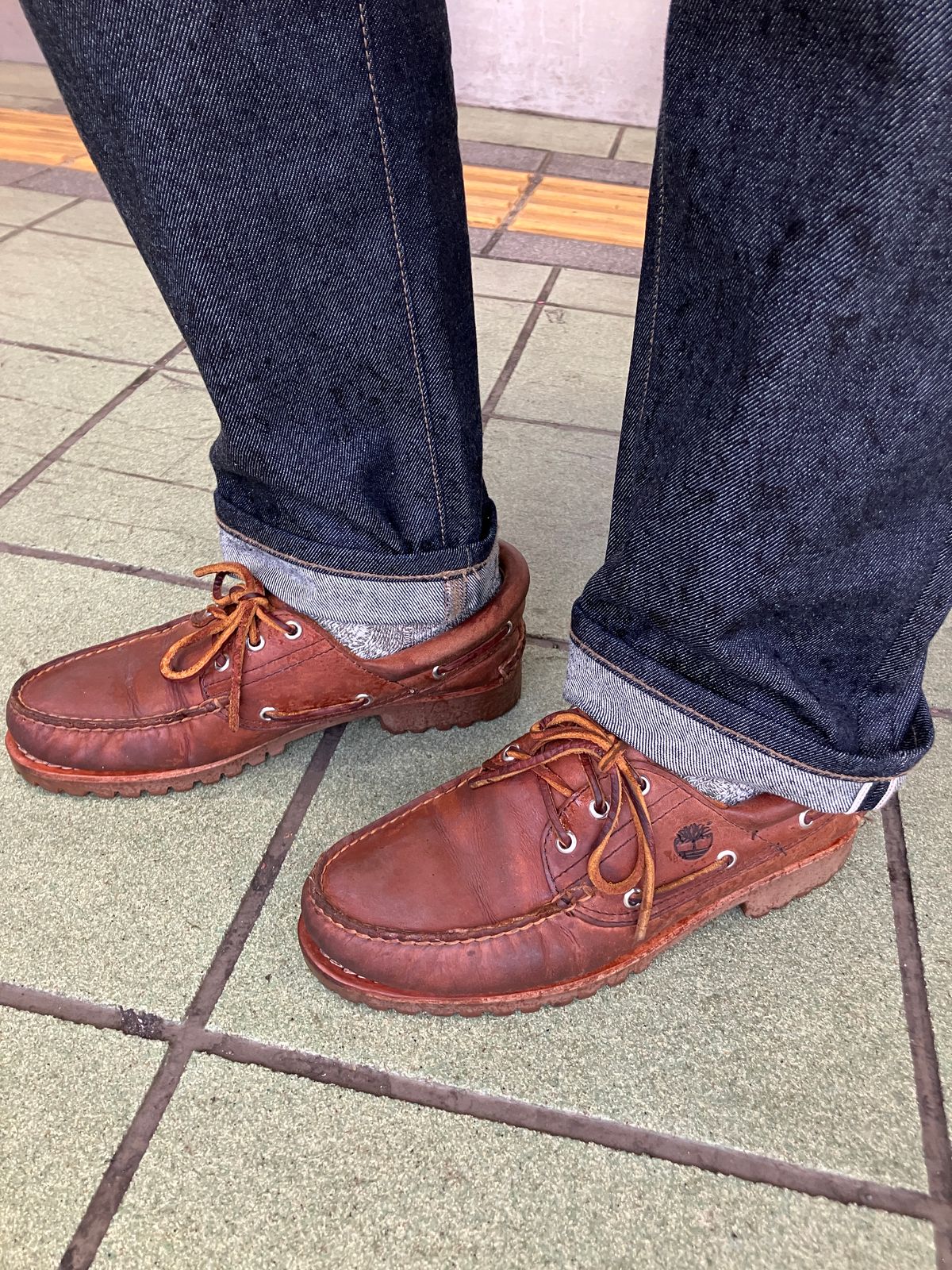 Photo by maru on March 3, 2025 of the Timberland 3eye Classic Lug in Full Grain Leather Brown.