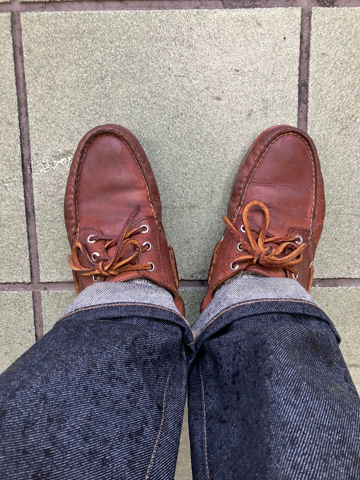 Photo by maru on March 3, 2025 of the Timberland 3eye Classic Lug in Full Grain Leather Brown.