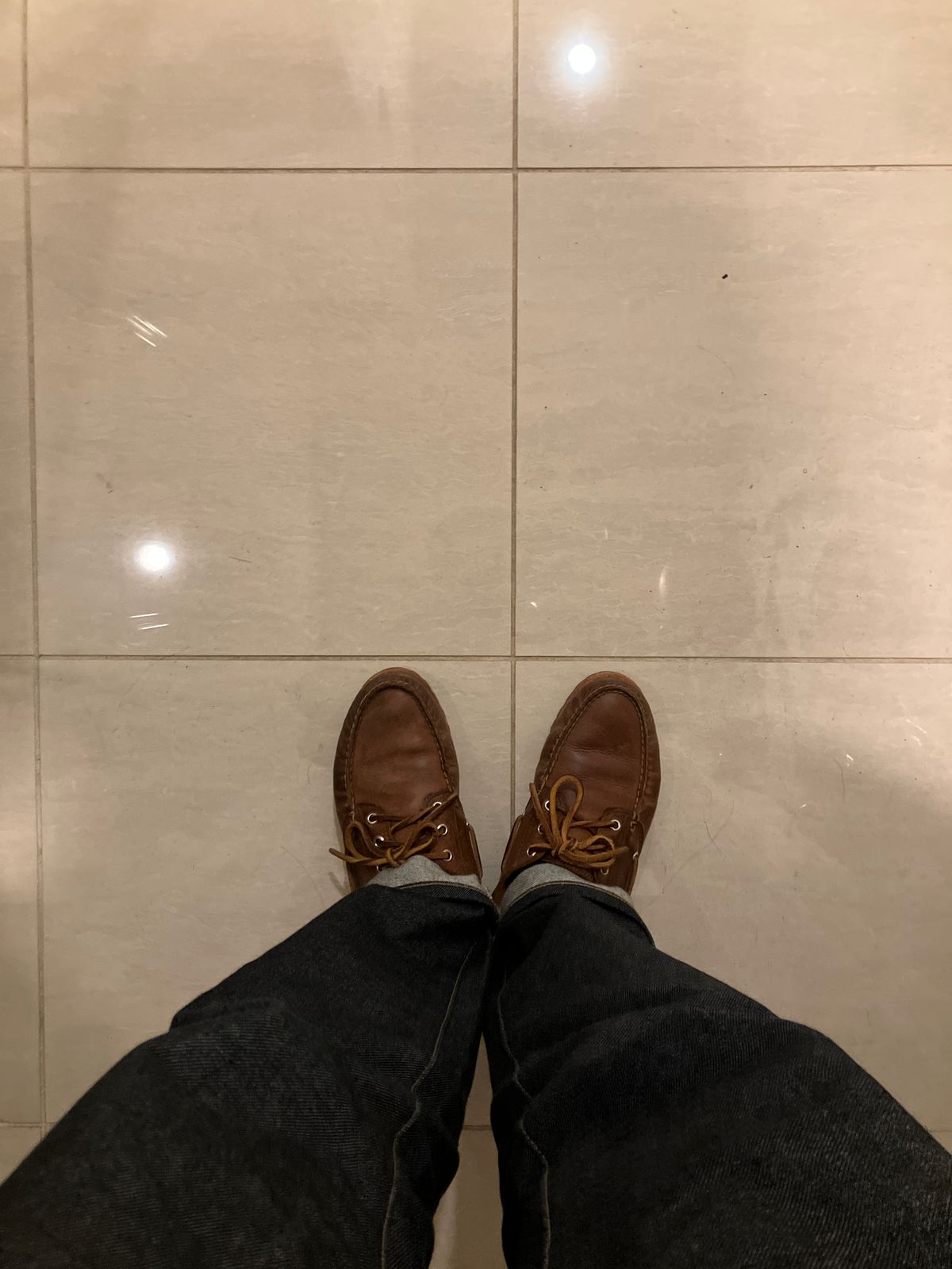 Photo by maru on February 28, 2025 of the Timberland 3eye Classic Lug in Full Grain Leather Brown.